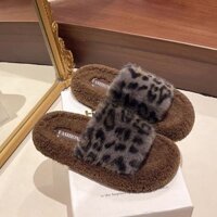 Dép Lông Nhà Giày Mũi Tròn Thời Trang Baotou Thường Ngày