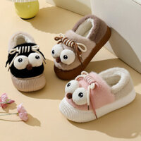 Dép Lông Nhà Giày Tròn Mũi Retro Baotou Casual