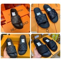 Dép LV Nam Quai Ngang In Hoa Cực Đẹp - Dép LV Nam Full Box SPF