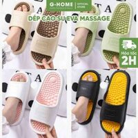 Dép massage Ghome dép đi trong nhà cao su Eva đế kép mát xa êm chân mềm nhẹ chống trơn trượt DT24M2