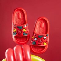 Dép Mickey Cheerful Mario siêu nhẹ, siêu êm, chống trượt cho bé trai bé gái, dép đi mưa cho bé
