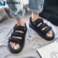 Dép Mùa Hè SPARKL, Dép Nam Dây Nylon Đen, Đế Mềm Chống Trơn Trượt Giày Đi Biển Bé Trai