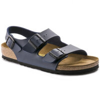 Dép nam Birkenstock Milano, dép da nữ có dây đeo mắt cá chân