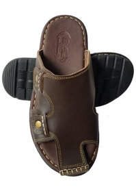 Dép Nam Bít Mũi BIGGBEN Da Bò ThậtDN145 - 43