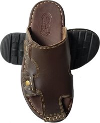 Dép Nam Bít Mũi BIGGBEN Da Bò ThậtDN145 - 39