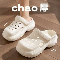 dép nam boy phố dép tông nam boy phố Giày hai lỗ đế dày 5.0 nữ dép lê nam đi biển độn cao chống trượt đi ra ngoài mùa hè EVA mẫu mới 2025