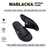 Dép nam da quai ngang đẹp cao cấp MABLACKA D96