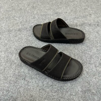 Dép Nam Doctor 2 Quai Trơn. Được Khâu Chỉ Toàn Bộ, Đế Đúc Cao Su, Mang Thoải Mái