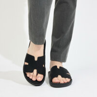 Dép Nam Doctor quai khâu quai chữ K khâu chỉ toàn bộ-dép Nam đế răng cưa quai ngang da sáp mềm-lót da cùng tông