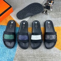 Dép nam LV 2504 chất liệu da đế cao su êm chân 4 màu thời trang mới nhất bảo hành 6 tháng