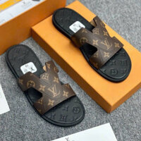 Dép Nam LV   Dép Quai da 2 lớp, đế đúc công nghệ cao chống nún tốt dép bền đẹp |HỖ TRỢ ĐỔI SIZE|