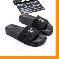 Dép nam LV quai ngang đế sóng PU ,quai cao su êm chân