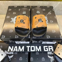 Dép nam M.C.M fullbox quai ngang thời trang hot trend, mẫu mới đẹp nhất 2025