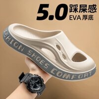 Dép nam mô hình mùa hè bên ngoài mặc thể thao đế dày kép lái xe nam ngoài trời lội nước dép đi biển dép dép dép dép