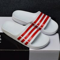 Dép Nam Nữ Adidas Duramo màu trắng sọc đỏ