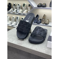 dép nam nữ ĐG đế cao su non, dép quai ngang in vânoori logo chữ DG hottrend 2024