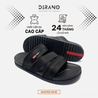 Dép nam quai dây DIRANO_D1034 đế cao su 2 lớp ép nhiệt cao cấp,quai ép trục tiếp liền đế Bảo Hành 6 Tháng.
