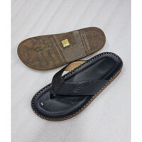 Dép Nam Quai kẹp da bò thật  Thời Trang Cao Cấp  ĐỨC TRÍ  (Đen, Nâu ) - Hàng Chính Hãng MÃ SỐ X1)