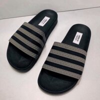Dép Nam Quai Ngang ADIDAS  . ADIDSA 3 SỌC ĐEN XAM ngocmintstore