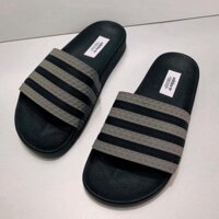 Dép Nam Quai Ngang ADIDAS  Thời trang, phong cách trẻ trung, lên chân cực đẹp. ADIDSA 3 SỌC ĐEN XAM Shop AT