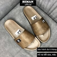 Dép nam quai ngang BEMAN DBM3, da sít nguyên tấm, đế dép cao su non đúc nguyên khối