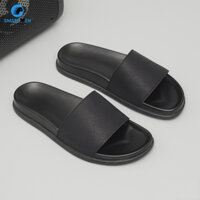 Dép nam quai ngang Da cao cấp SMARTMEN DC-11 Đen