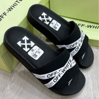 Dép nam quai ngang OFF WHITE CHÉO 2 màu đen trắng ịn cực đẹp.dép nam nữ cháy phố trẻ trung sành điệu HOT