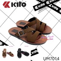 Dép Nam quai ngang Thái Lan Kito UM 7014 - Đen,Size 40