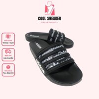 Dép nam quai ngang 𝗔𝗱𝗶𝗱𝗮𝘀 màu đen - Dép cao su nam Adidas đen siêu bền đẹp Full Box