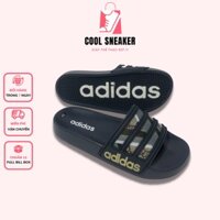 Dép Nam Quai Ngang 𝗔𝗱𝗶𝗱𝗮𝘀 Màu Đen - Dép Cao Su Nam Quai Ngang Adidas Huyền Thoại Cực Hiếm Full Box