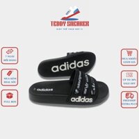 Dép nam quai ngang 𝗔𝗱𝗶𝗱𝗮𝘀 màu đen - Dép Adidas nam đen cực đẹp cực bền Full Box