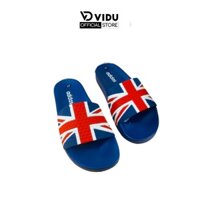 Dép nam thời trang A.DIDAS ViDu 21133 màu xanh hình lá cờ chất liệu cao su siêu bền, phong cách