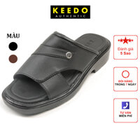 Dép nam trung niên bền đẹp thương hiệu KEEDO KDN09 - Màu đen - 42