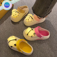 Dép nâng cao đế dày Bonnie Cathy (5cm).Giày lỗ đèn gấu trúc mềm mại và chống trượt. Dép ngoài trời thời trang