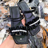 Dép ngoại cỡ quai ngang nhúng kèm dây cườm. có quai hậu xịn xò. big size 32-45