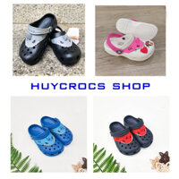 Dép nhựa bé trai CROCS classic cá mập sừng, sục cho trẻ ,nhựa nguyên khối siêu bền, tặng jibitz siêu cute