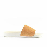 Dép nhựa đi mưa Nữ Leedo Solemate 8656 kim tuyến trắng