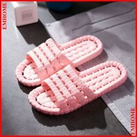 Dép Nhựa Đi Trong Nhà, Nhà Tắm Hình  Sọc Lưới - Hàng Chính Hãng - Hồng nhạt - 3839