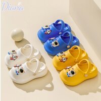 Dép Nhựa EVA Đế Mềm Chống Trượt Không Thấm Nước In Hoạt Hình Phi Hành Gia Dễ Thương Cho Bé