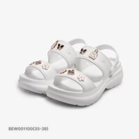 Dép Nhựa EVA - Dép Sandal Nữ hai quai đúc chống trơn trượt tag sticker xinh xắn đế cao 5cm BEW001100