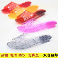 dép nhựa mang trong nhà dép nhựa trong suốt Dép lê pha lê dép quai ngang đế xuồng phòng tắm nữ dép lê miệng cá nhựa trong suốt dùng trong nhà tắm chống trượt đế bệt