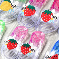 dép nhựa mang trong nhà dép nhựa trong suốt Dép đi trong nhà trẻ em mùa hè bé gái trái cây pha lê trong suốt đi biển dép lê cho bé gái