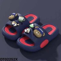 Dép Nhựa Trẻ Em Gấu Xanh Đỏ - Dép Nhựa EVA Gấu Dễ Thương, Chống Trượt, Siêu Nhẹ, Unisex Size 16,5cm Đến 20,5cm DT02252X