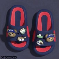 Dép Nhựa Trẻ Em Gấu Xanh Đỏ - Dép Nhựa EVA Gấu Dễ Thương, Chống Trượt, Siêu Nhẹ, Unisex Size 16,5cm Đến 20,5cm DT02252X