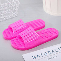 dép nhựa trong suốt dép nhựa mang trong nhà Dép cao su nấu chín trong suốt pha lê lỗ hổng nhà vệ sinh nhà tắm khách sạn dép chống trượt tắm nữ mùa hè khử mùi