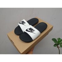 Dép Nike đen quai trắng tặng kèm hộp