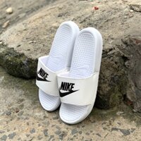 Dép nike nam, dép quai ngang nam nữ unisex nike benassi cartoon -FREESHIP + Hộp- Full trắng