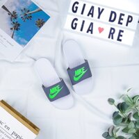 Dép nike nữ quai ngang đế trắng siêu xinh  - Dép Đế Trấu HCM