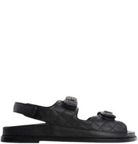Dép Nữ Chanel Quilted Dad Sandal 'Black'