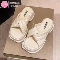 Dép nữ dây soắn JIN đế xuồng 6 phân cao cấp